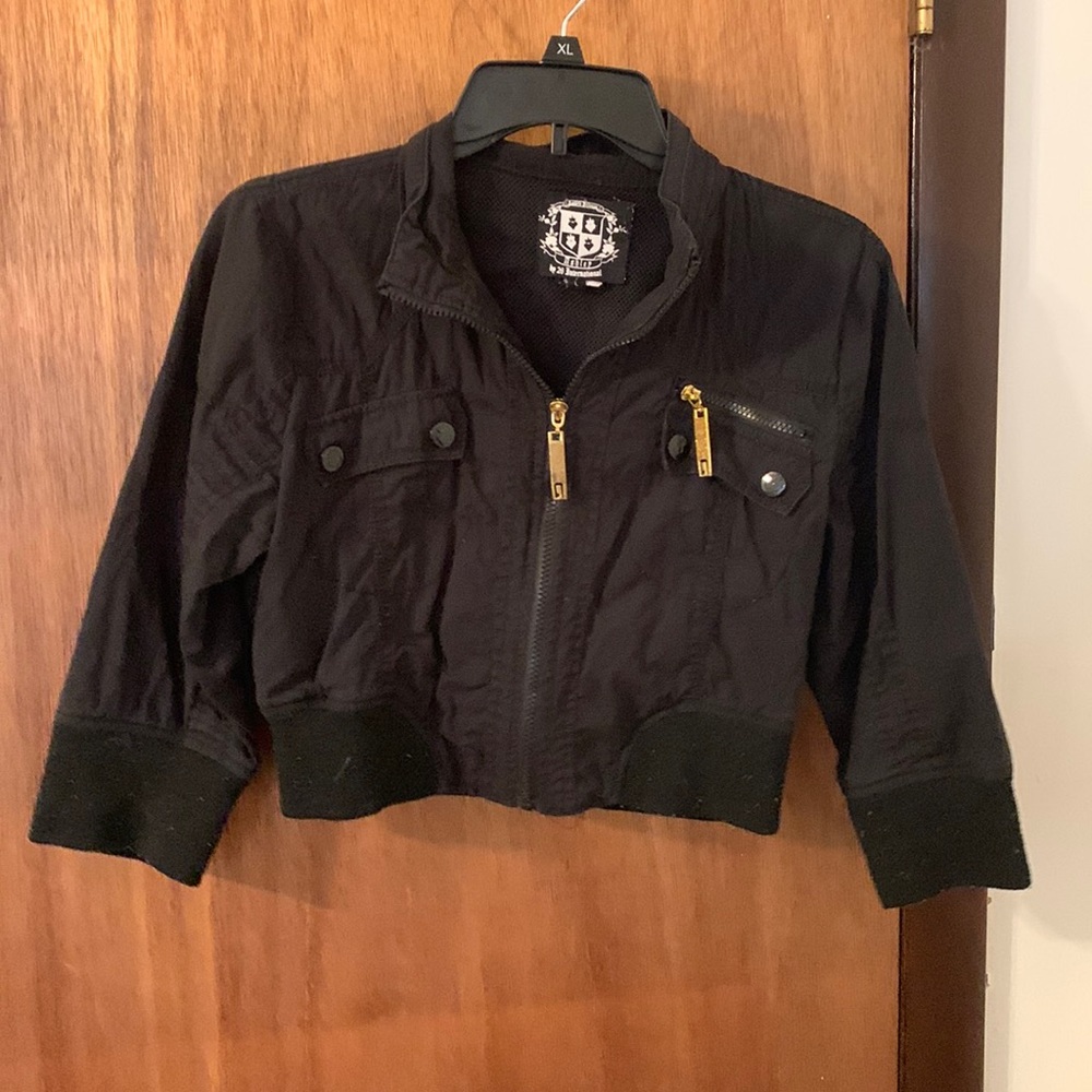 Cropped Bomber Jacket